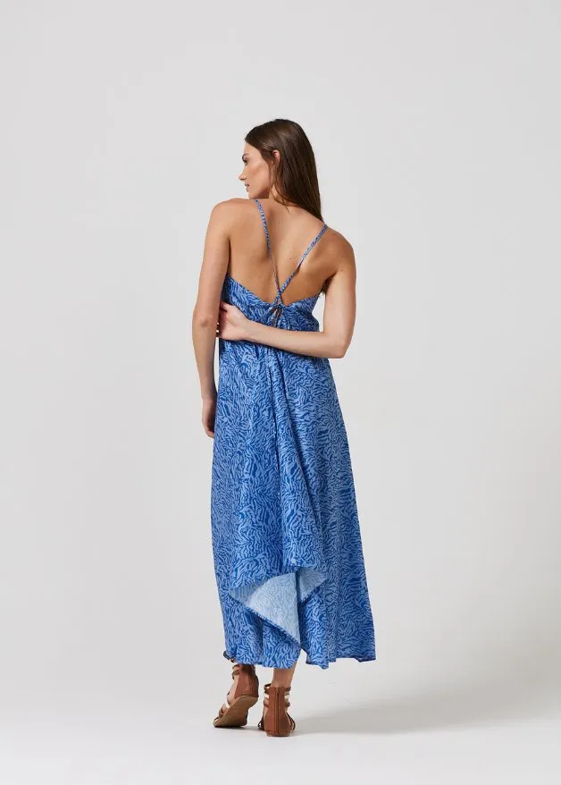 Sapphire Tiger Grecian Dress