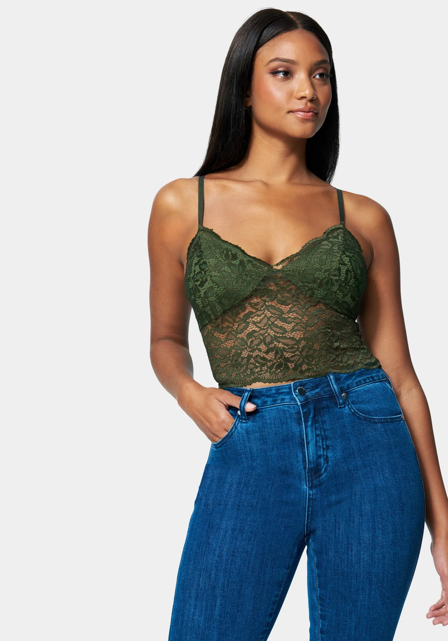 Scallop Trim Lace Bralette