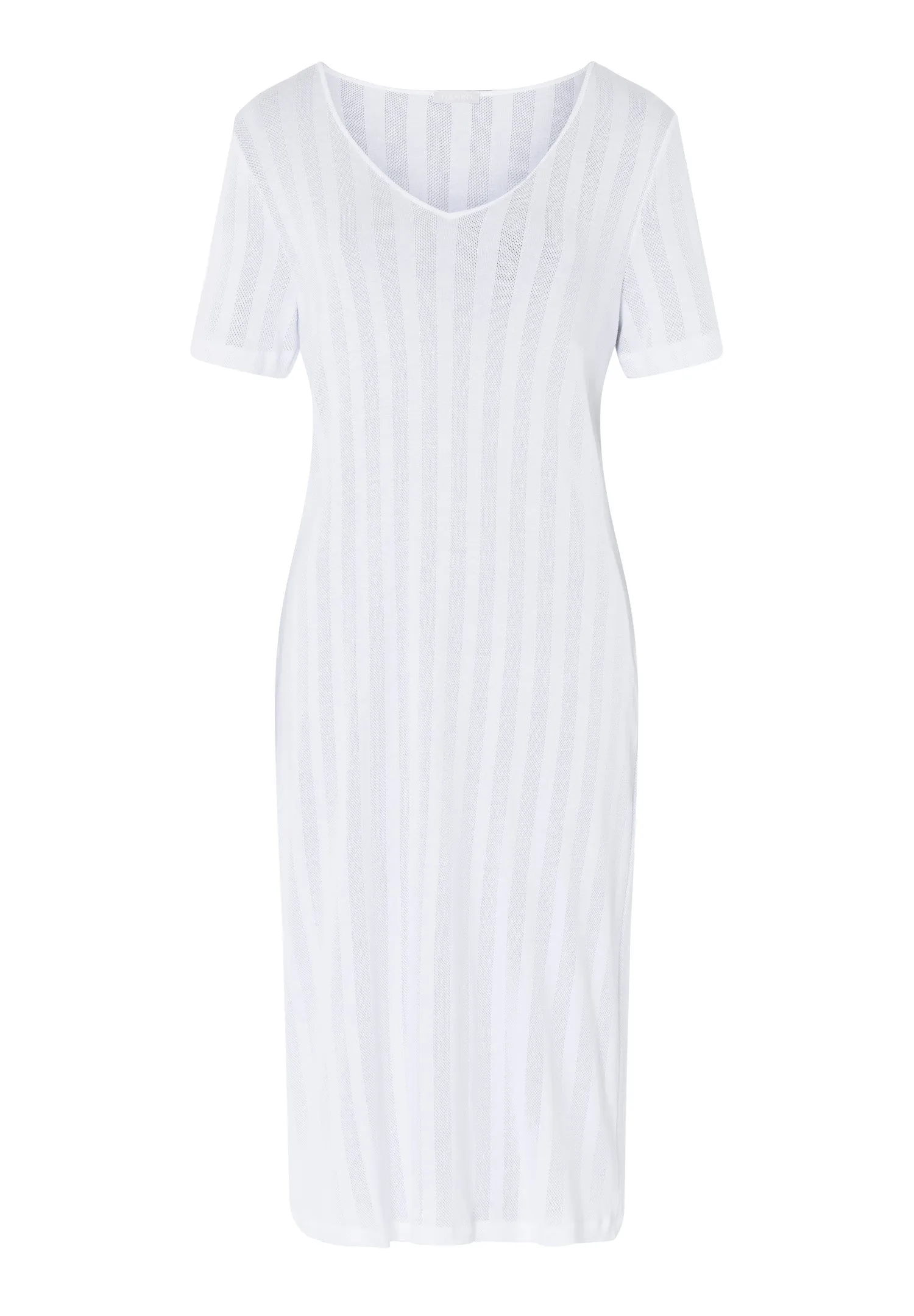 Simone Organic V-Neck Cotton Nightgown | White 74907-101