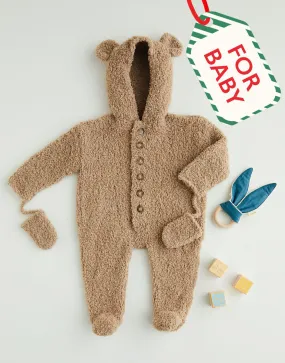 Sirdar - Baby Teddy Bear Romper in Snuggly Snowflake Chunky - Knitting Pattern 5400