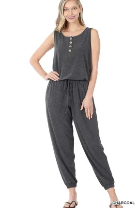 Sleeveless Jogger Jumpsuit