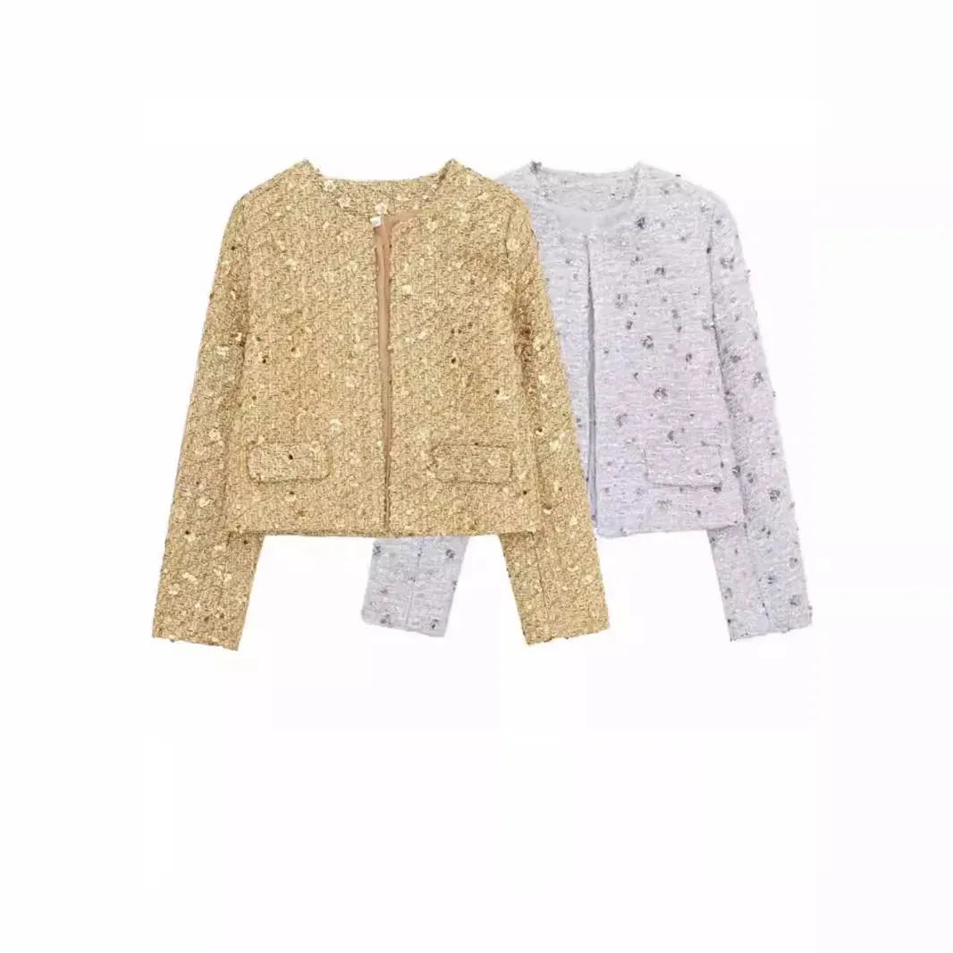 Sparkle Sequin Zip-Up Party Jacket