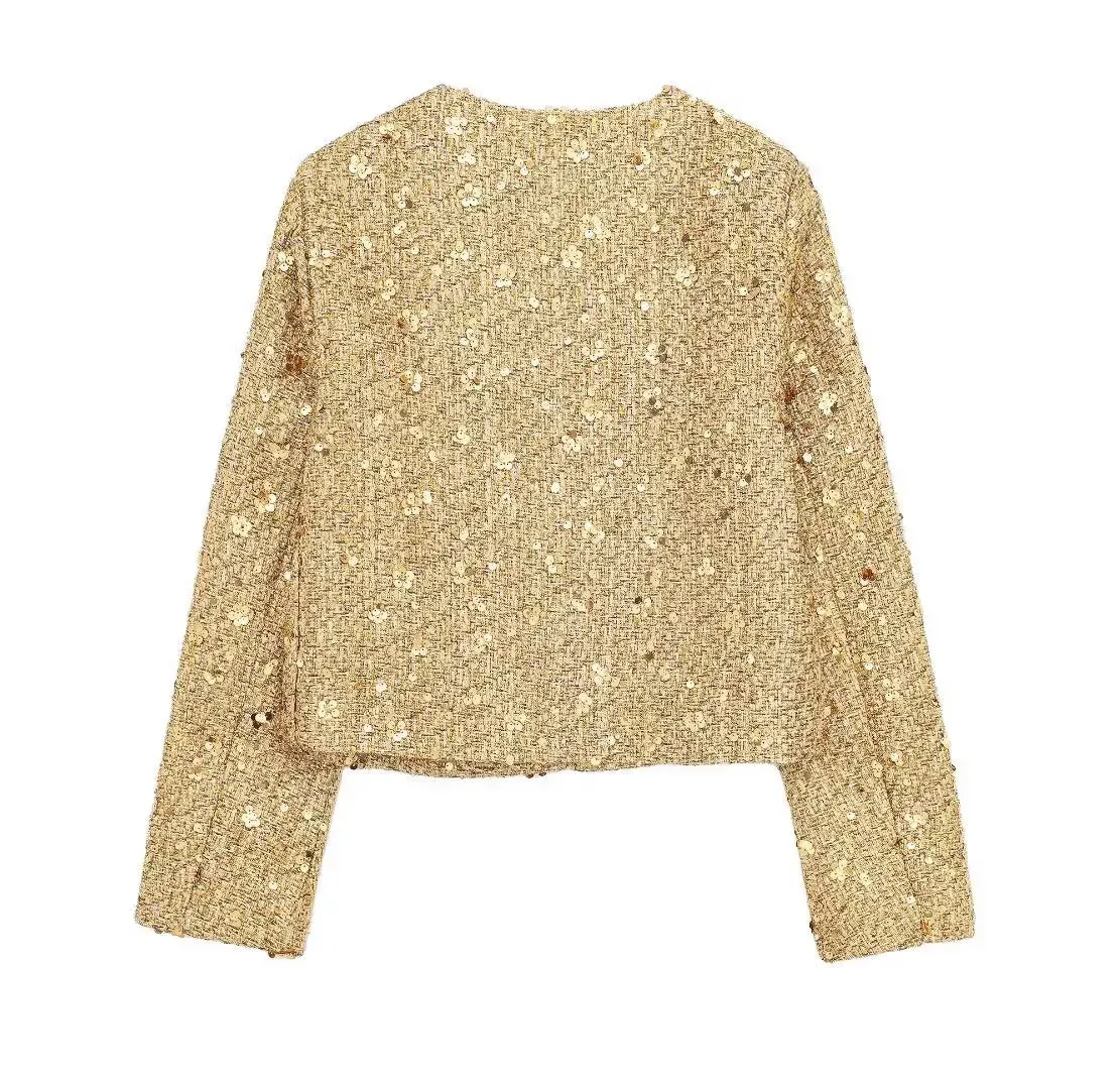 Sparkle Sequin Zip-Up Party Jacket