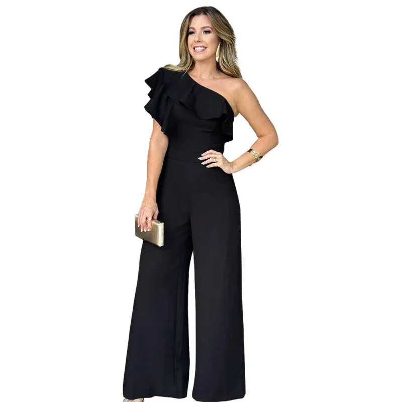 Streamlined Sensation One-Shoulder Jumpsuit