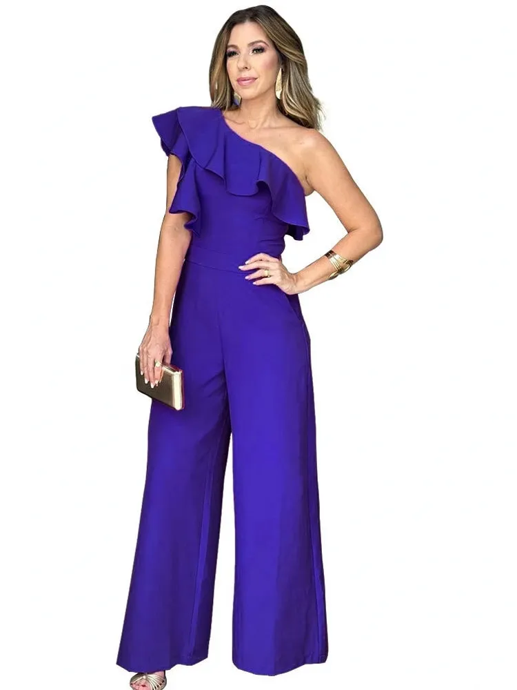 Streamlined Sensation One-Shoulder Jumpsuit