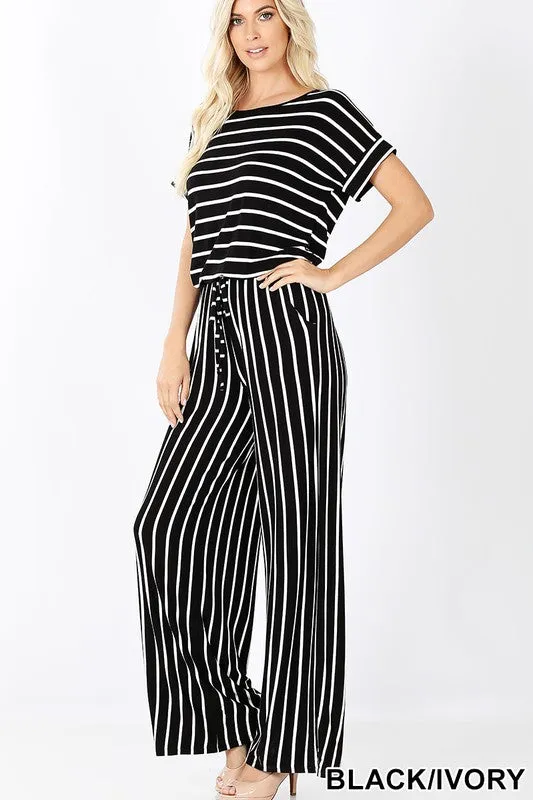 Striped Jumpsuit