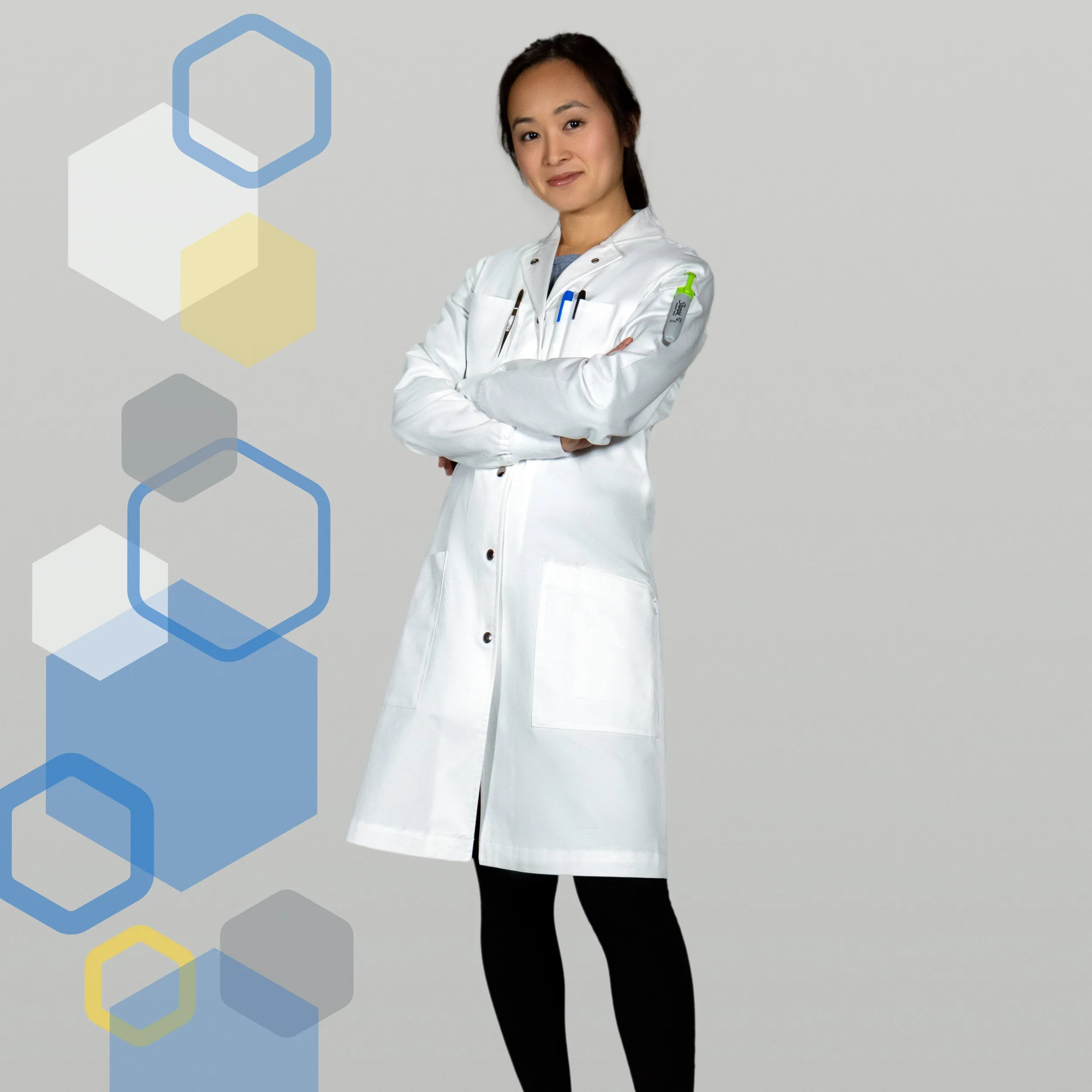 The "Curie" Women's Cotton Lab Coat (Gen 2)