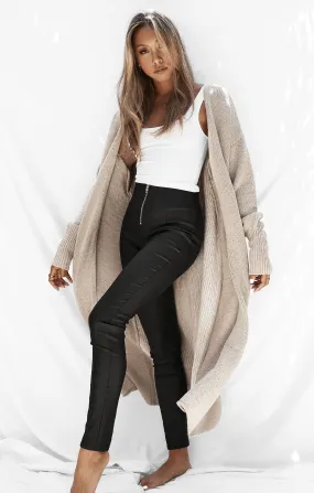 THE SIGNATURE CARDIGAN - BEIGE