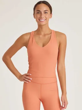 Thrive Société Women's T-Back Bra Tank Top - Ochre Orange