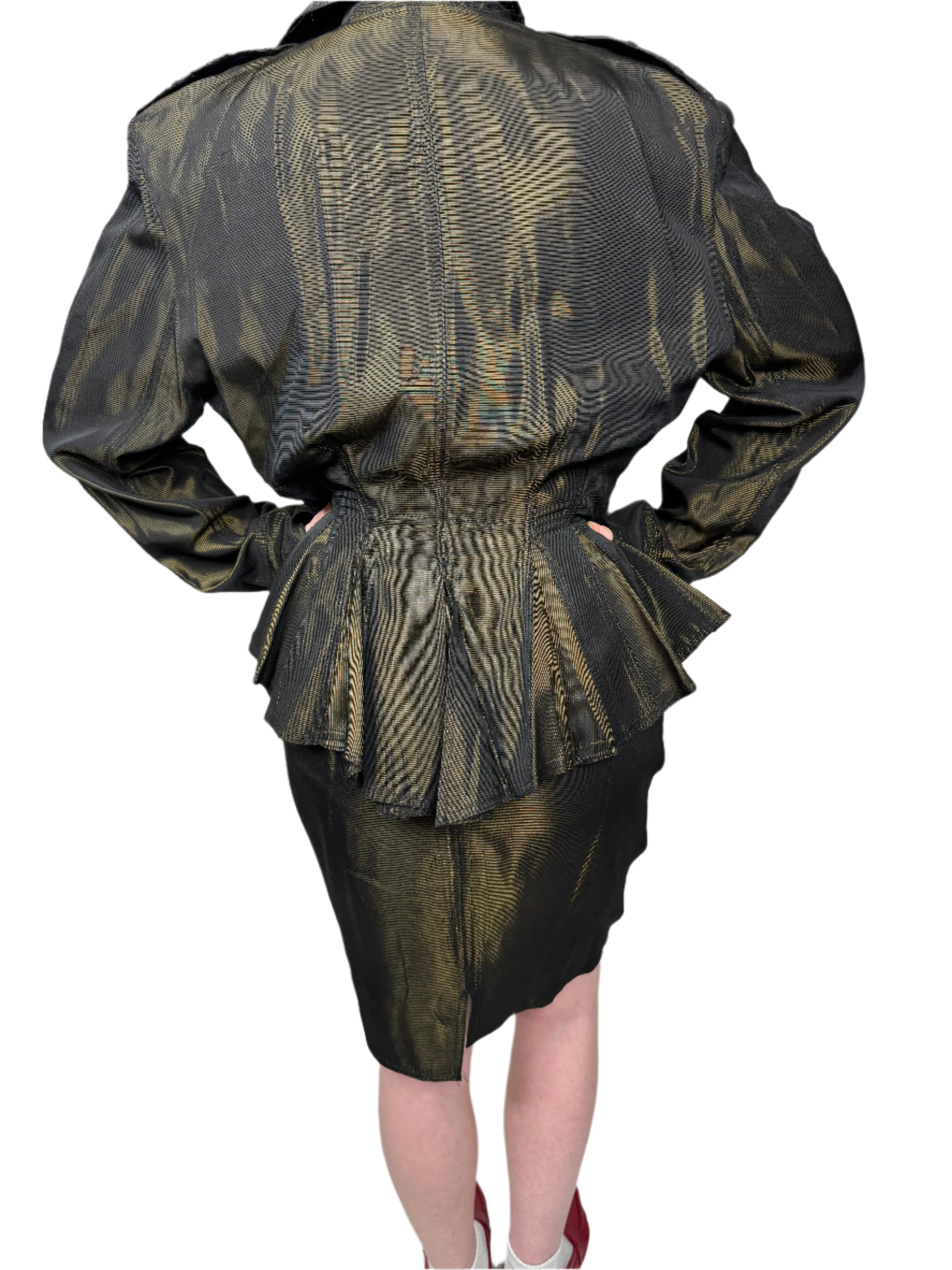 Tramway, Iridescent Evening Set w/ Skirt & Jacket 1980s