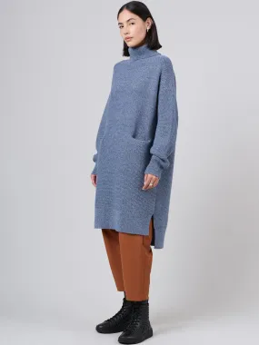 Turtle Neck Chunky Sweater Dress