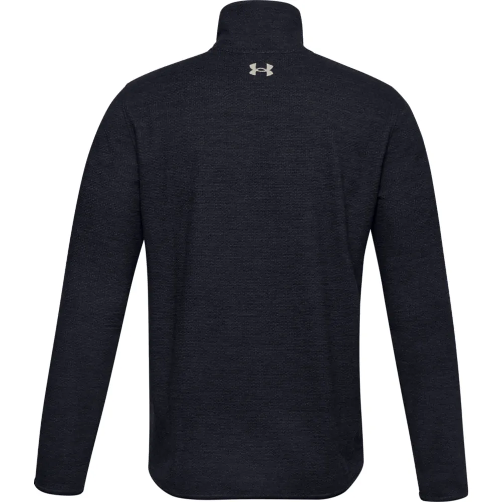 'Under Armour' Men's Specialist Grid Henley - Black / Summit White