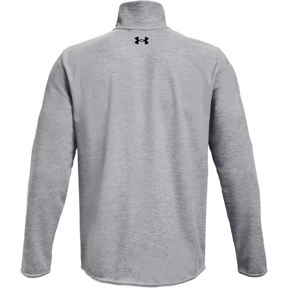 'Under Armour' Men's Specialist Grid Henley - Halo Grey / Black