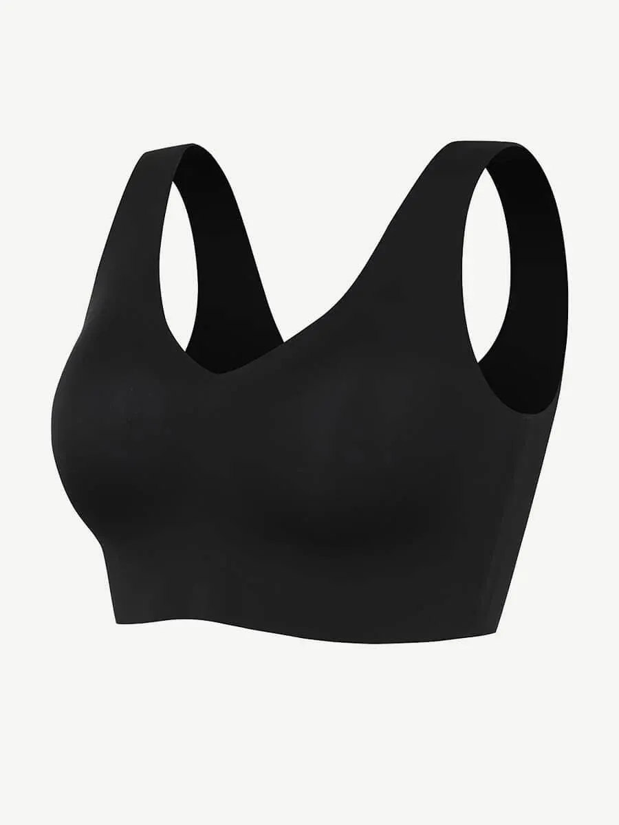 V-Neck Seamless Smoothing Tank Bra