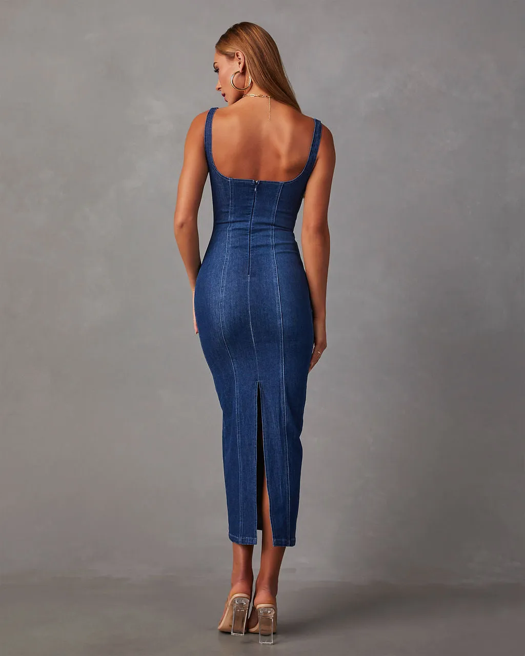 Warren Denim Maxi Dress