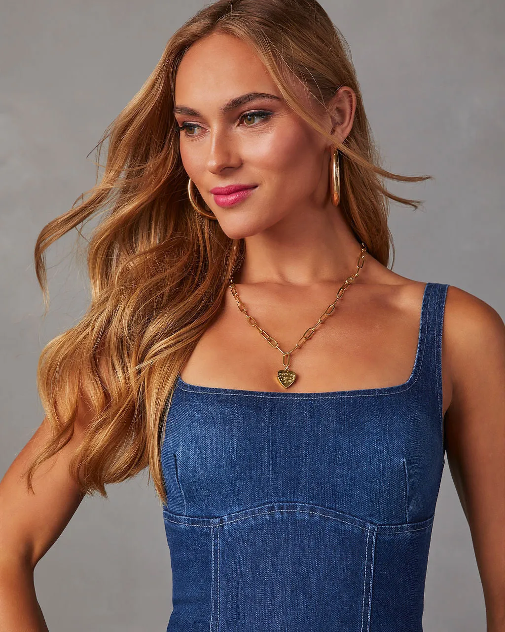 Warren Denim Maxi Dress