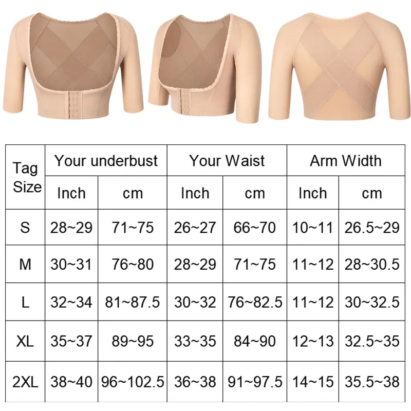 Women's Back Support Posture Corrector Short Sleeve Slimmer Shaper