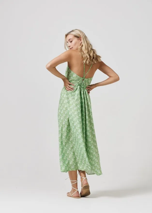 Zesty Lime Grecian Dress