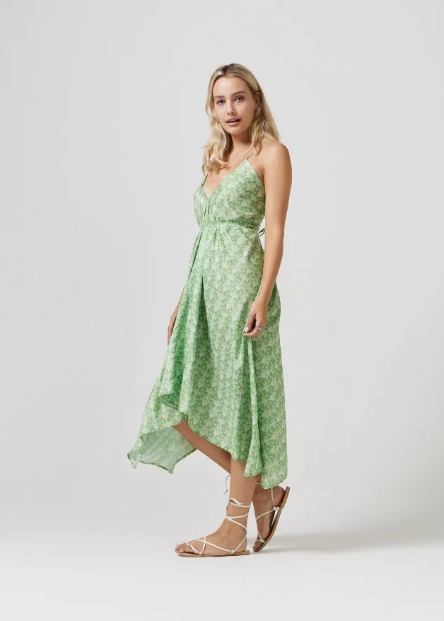 Zesty Lime Grecian Dress