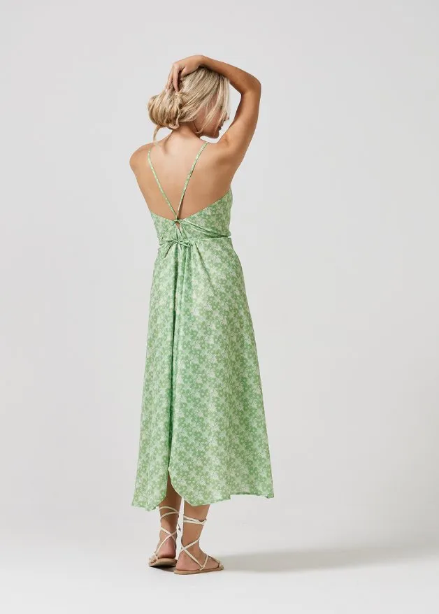 Zesty Lime Grecian Dress