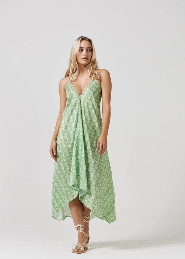 Zesty Lime Grecian Dress